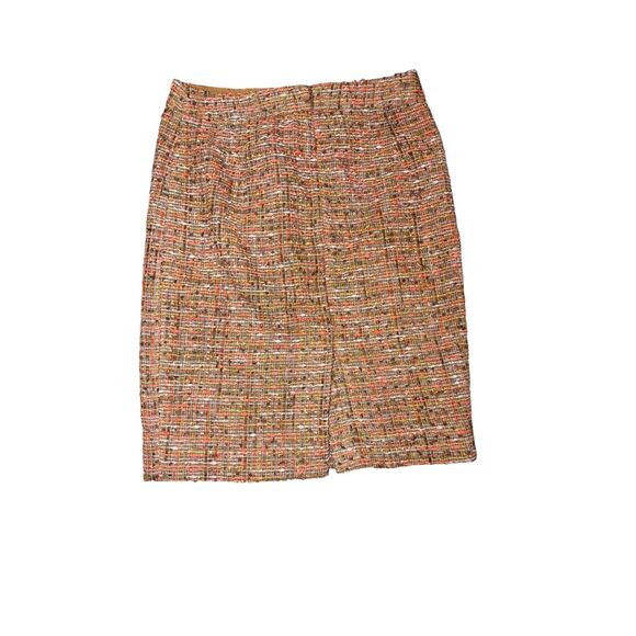 J. Crew The Pencil Skirt in Harvest Tweed Womens Size 00 Career Grandmacare - Picture 7 of 9